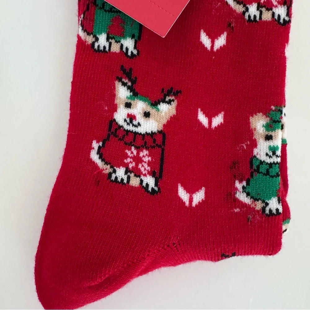 NWT Wondershop Target Christmas Crew Socks 3-Pack Llama Dog Gingerbread OSFM